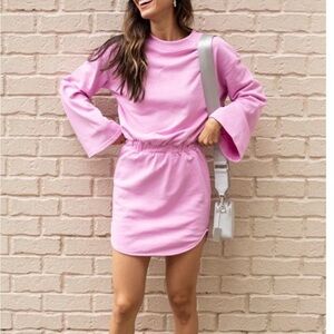 Buddy Love Pink Long Sleeve Dress
